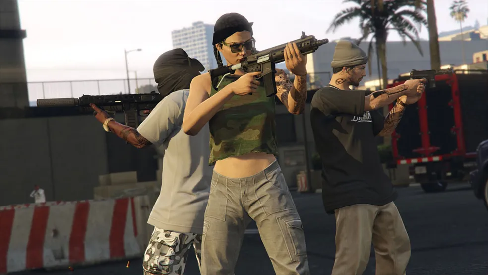 Escena de roleplay en GTA 5